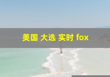 美国 大选 实时 fox